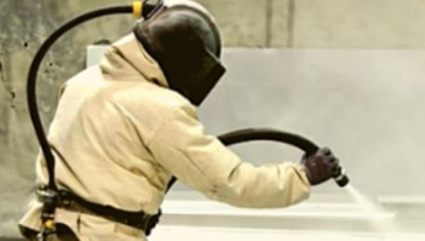 Shot blasting, cast iron radiator service
