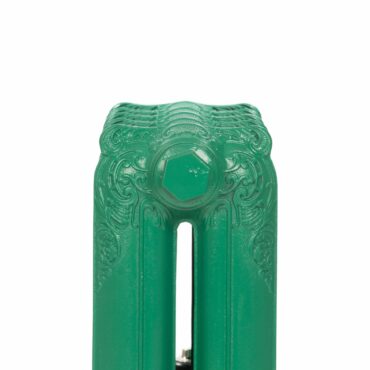 Emerald green, cast iron radiator finish