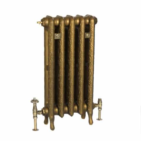Earl cast iron radiator ornate honey glow finish