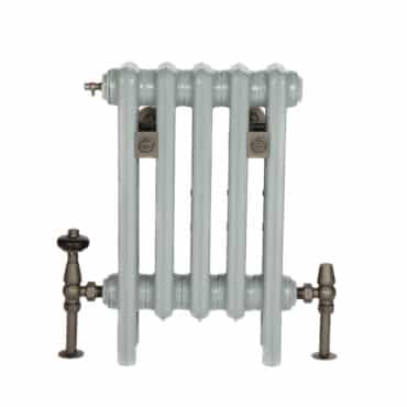 Elsa 3-column radiator, 500 mm tall, cast iron radiator and accessories