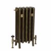 Elsa 4-column radiator, a contemporary and stylish heating solution for your space, seamlessly combining modern design with efficient warmth finished in aged brass