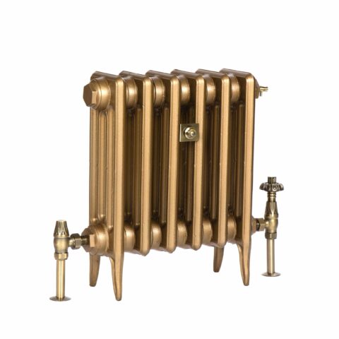Victorian 4-column cast iron radiator, featuring classic design, perfect for adding vintage charm and efficient heating to your space