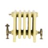 9 column cast iron radiator with valves