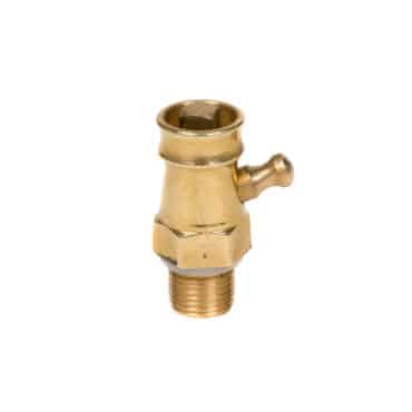 Brass radiator bleed valve, a stylish and functional component for releasing air and maintaining optimal performance in your heating system.