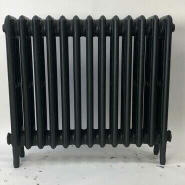 classic 4 column cast iron radiator 760mm in black primer 1