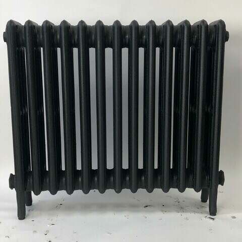 classic 4 column cast iron radiator 760mm in black primer 1