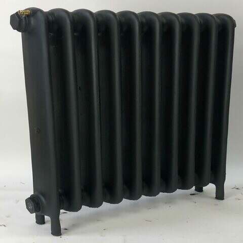 original school cast iron radiator 770mm in black primer 2