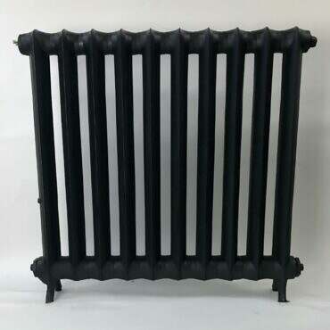 princess 2 column cast iron radiator 970mm in black primer 1