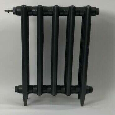 victorian 4 column cast iron radiator 750mm in black primer 1
